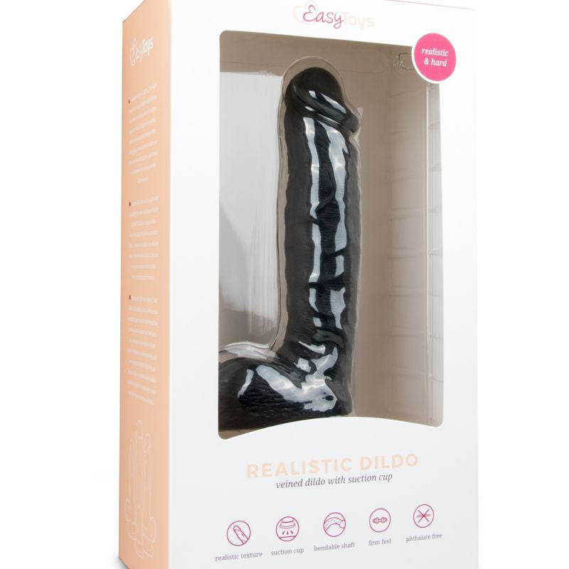 Realistic Dildo Black - 22,5 cm