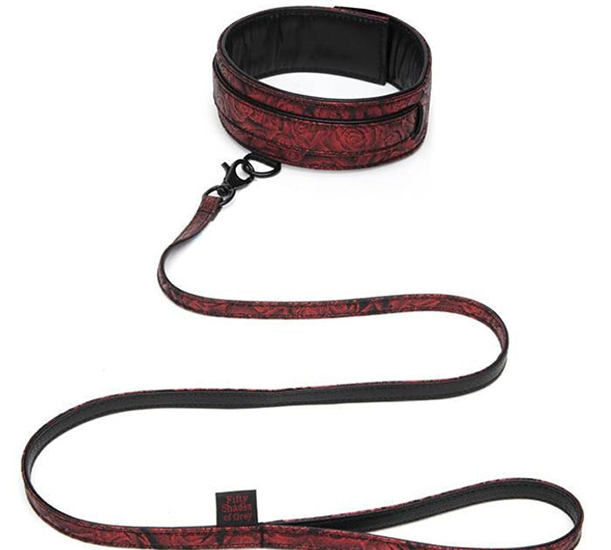 Colier si lesă elegante - Sweet Anticipation - Fifty Shades of Grey – Roșu