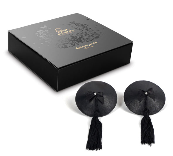 Accesorii burlesque pentru mameloane - Negru - Bijoux Indiscrets - ettoi.ro