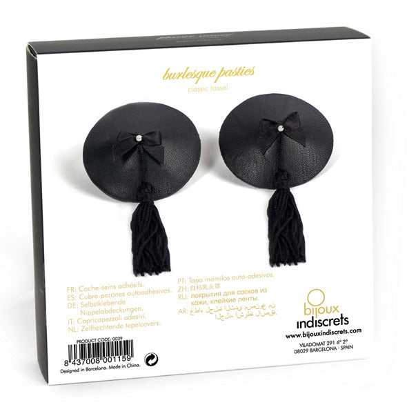 Accesorii burlesque pentru mameloane - Negru - Bijoux Indiscrets - ettoi.ro