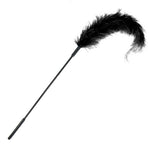 Pană de struț - Ostrich Tickler - Negru - Sportsheets - ettoi.ro