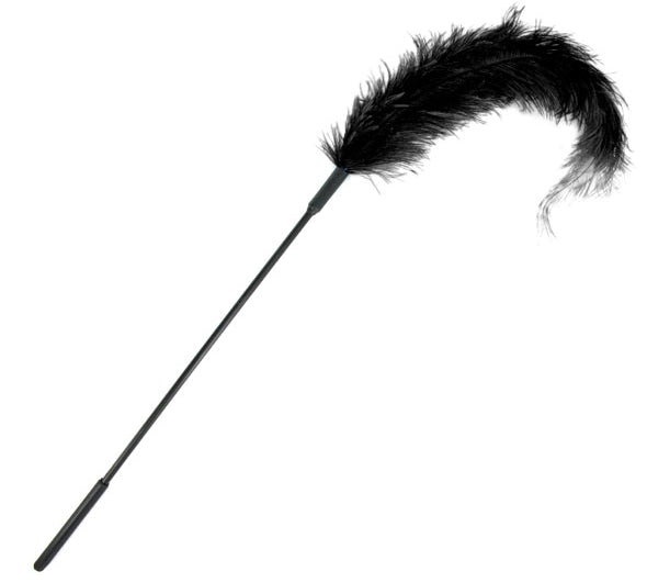 Pană de struț - Ostrich Tickler - Negru - Sportsheets - ettoi.ro