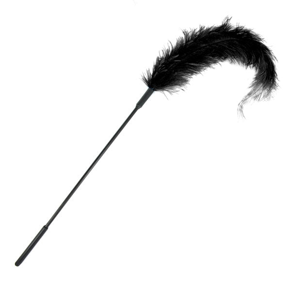 Pană de struț - Ostrich Tickler - Negru - Sportsheets - ettoi.ro