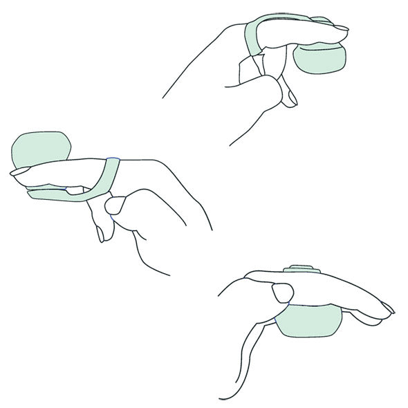 Vibrator Deget - Fin Finger - Jade - Dame Products - ettoi.ro