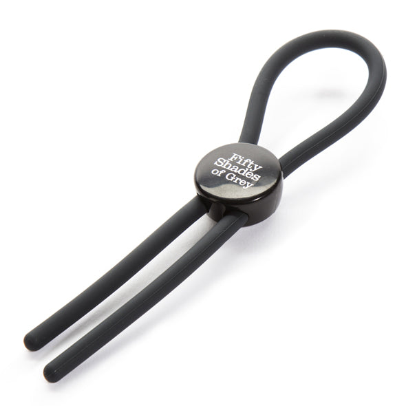 Inel ajustabil pentru penis - Negru - Fifty Shades of Grey - ettoi.ro