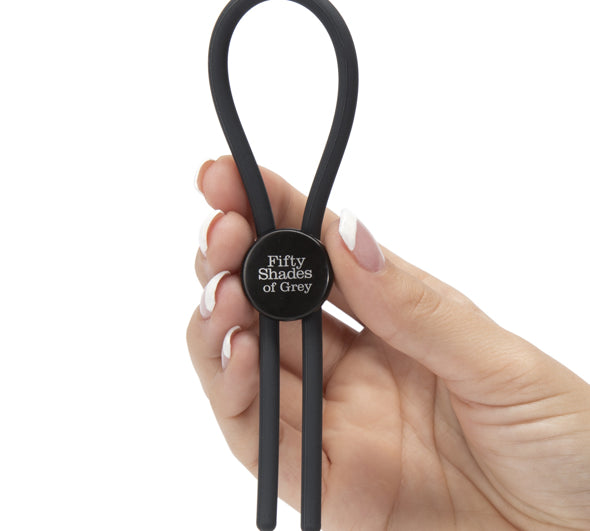 Inel ajustabil pentru penis - Negru - Fifty Shades of Grey - ettoi.ro