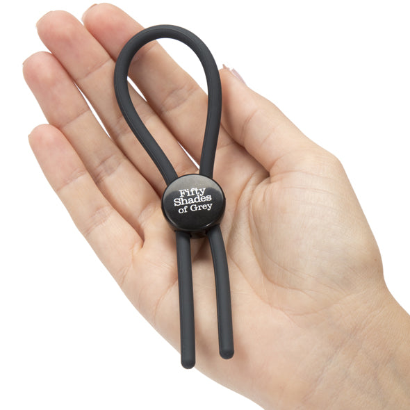Inel ajustabil pentru penis - Negru - Fifty Shades of Grey - ettoi.ro