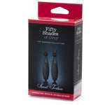 Cleme Sfârcuri cu vibrații - Negru - Fifty Shades of Grey - ettoi.ro