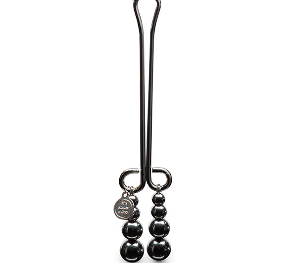 Clemă clitoris - Darker Just Sensation Beaded Clitoral Clamp - Fifty Shades of Grey - ettoi.ro