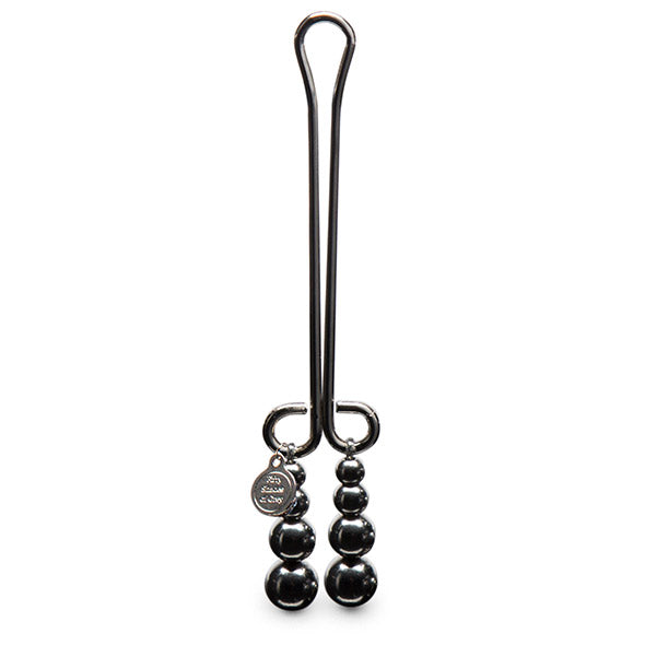 Clemă clitoris - Darker Just Sensation Beaded Clitoral Clamp - Fifty Shades of Grey - ettoi.ro