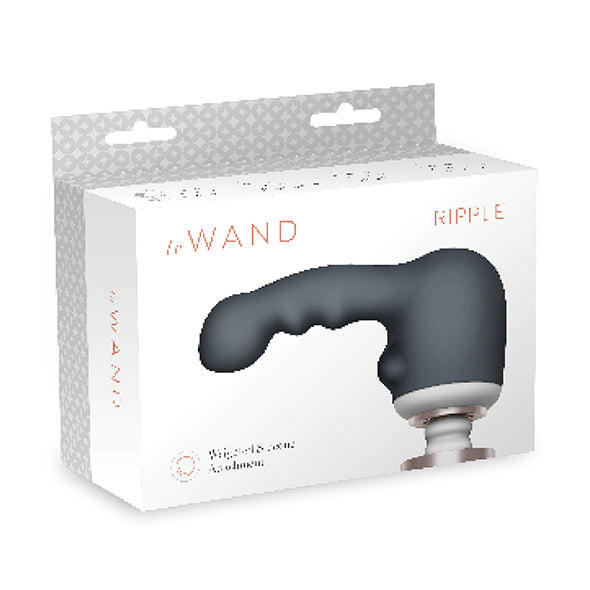 Atașament din silicon Ripple Weighted pentru vibrator - Le Wand - ettoi.ro