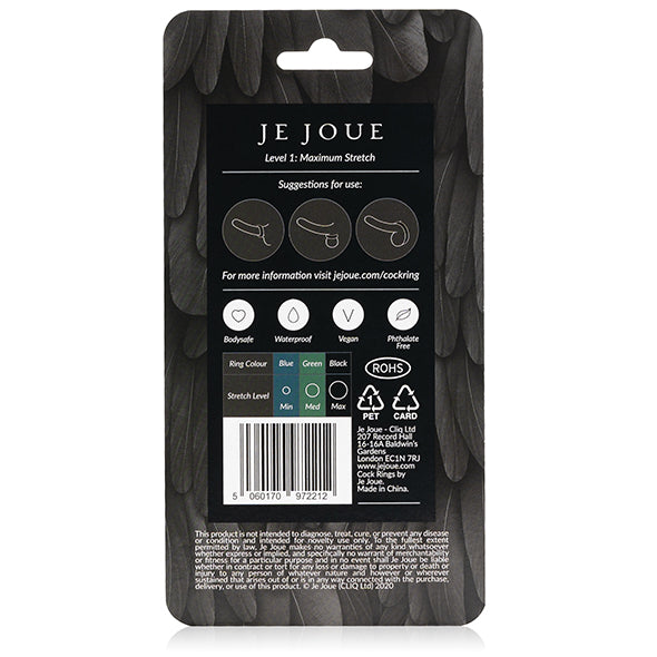 Inel de silicon pentru penis - Negru - Je Joue - ettoi.ro
